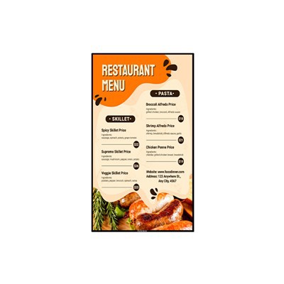 Mogu li koristiti vlastite slike na digitalnim menijima?